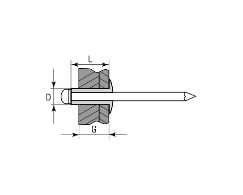Нержавеющие заклепки Inox, 4.8x10 мм, 500 шт. KRAFTOOL 311705-48-10 Нержавеющие заклепки Inox, 4.8x10 мм, 500 шт. KRAFTOOL 311705-48-10