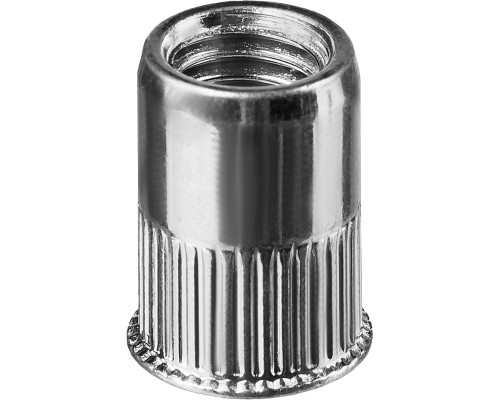Резьбовые заклепки стальные с насечками Nut-R, М5, уменьш. бортик, 1000 шт. KRAFTOOL 311708-05