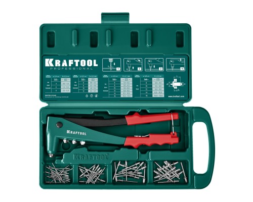 Литой заклепочник в кейсе X-3, 2.4-4.8 мм KRAFTOOL 31170-H6_z01