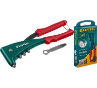 Литой заклепочник в кейсе X-5F, 2.4-4.8 мм, удержание заклепки KRAFTOOL 31173-H6_z01