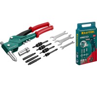 Комбинированный поворотный заклепочник в кейсе Combo3-M6, 360°, 3 вида заклепок KRAFTOOL 31178_z01