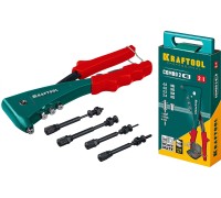 Комбинированный литой заклепочник в кейсе Combo2-M6, 2 вида заклепок KRAFTOOL 31180
