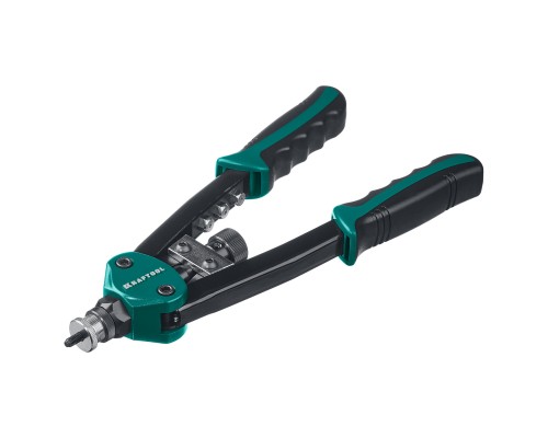 Комбинированный двуручный заклепочник в кейсе Combo2-M10, 2 вида заклепок KRAFTOOL 31181