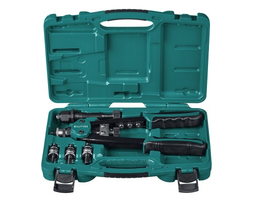 Комбинированный двуручный заклепочник в кейсе Combo2-M10, 2 вида заклепок KRAFTOOL 31181