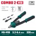 Комбинированный двуручный заклепочник в кейсе Combo2-M10, 2 вида заклепок KRAFTOOL 31181