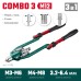 Комбинированный складной заклепочник в кейсе Combo3-M12, 3 вида заклепок KRAFTOOL 31182_z01