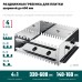 Раздвижная гребенка для плитки BUNKER-4 зуб 8, 10, 12 мм, полукруг 10х20 мм, нерж. сталь KRAFTOOL 08081