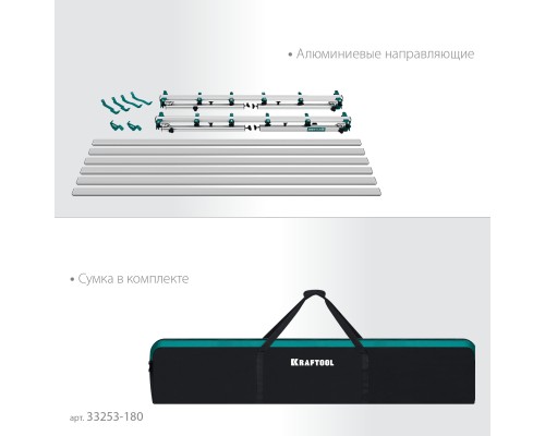 Стол для работ с крупноформатными листовыми материалами TTL-180 180х140х70 см, макс 250 кг KRAFTOOL 33253-180
