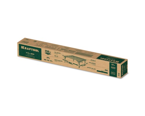 Стол для работ с крупноформатными листовыми материалами TTL-180 180х140х70 см, макс 250 кг KRAFTOOL 33253-180
