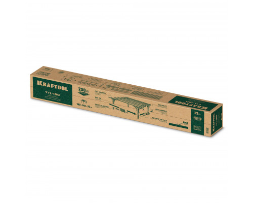 Стол для работ с крупноформатными листовыми материалами TTL-180 180х140х70 см, макс 250 кг KRAFTOOL 33253-180 Стол для работ с крупноформатными листовыми материалами TTL-180 180х140х70 см, макс 250 кг KRAFTOOL 33253-180