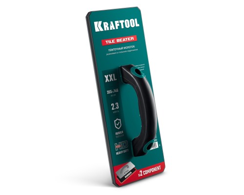 Плиточный молоток обрезиненный со стальным сердечником TILE BEATER, 355х146 мм KRAFTOOL 33261