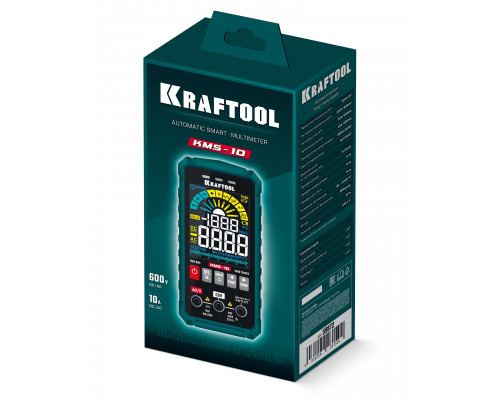 Смарт-мультиметр цифровой KMS-10 KRAFTOOL 59872 Смарт-мультиметр цифровой KMS-10 KRAFTOOL 59872