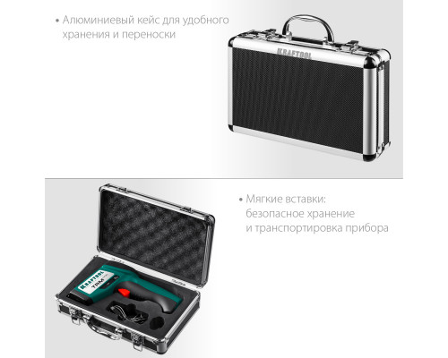 Пирометр инфракрасный TRM-1700, -30° +1650°С KRAFTOOL 45701-1650 Пирометр инфракрасный TRM-1700, -30° +1650°С KRAFTOOL 45701-1650