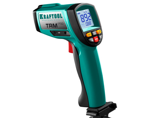 Пирометр инфракрасный TRM-1700, -30° +1650°С KRAFTOOL 45701-1650 Пирометр инфракрасный TRM-1700, -30° +1650°С KRAFTOOL 45701-1650