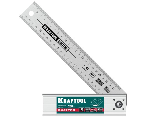 Складной столярный угольник QUATTRO, 250 мм, 4 положения KRAFTOOL 3444