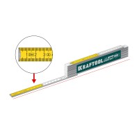 Профессиональный складной деревянный метр PRO-90 Kontakt, 2.4 м KRAFTOOL 34729