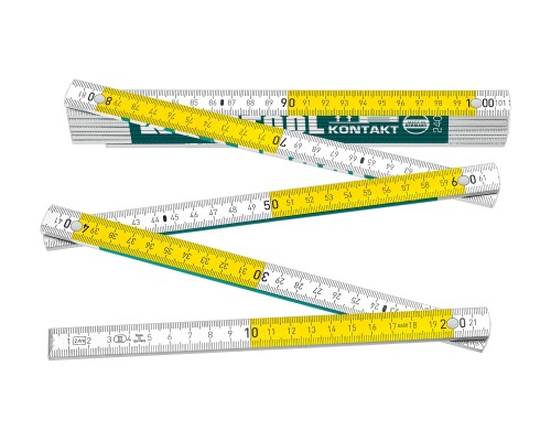 Профессиональный складной деревянный метр PRO-90 Kontakt, 2.4 м KRAFTOOL 34729