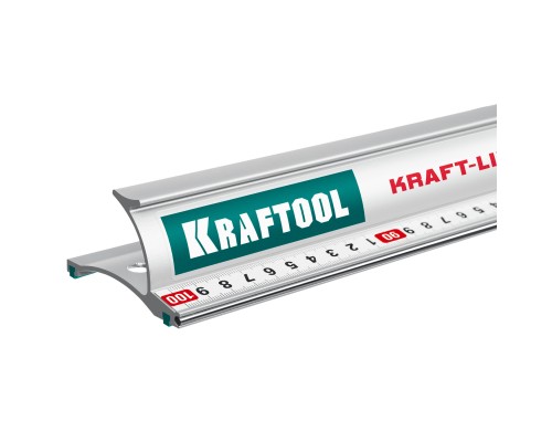 Усиленная алюминиевая линейка со стальной направляющей KRAFT-LINE, 1.0 м KRAFTOOL 34275-100