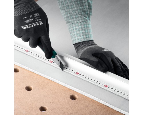 Усиленная алюминиевая линейка со стальной направляющей KRAFT-LINE, 2.0 м KRAFTOOL 34275-200