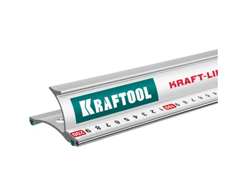 Усиленная алюминиевая линейка со стальной направляющей KRAFT-LINE, 2.0 м KRAFTOOL 34275-200