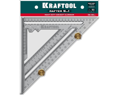 Высокоточный кровельный угольник 250 мм, 5-в-1 KRAFTOOL 3441-25