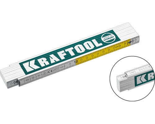 Профессиональный складной деревянный метр PRO-90, 2 м KRAFTOOL 34726