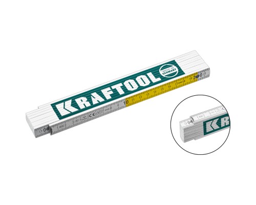 Профессиональный складной деревянный метр PRO-90, 2 м KRAFTOOL 34726