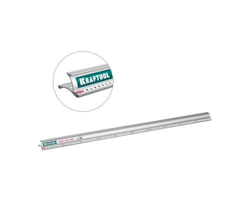 Усиленная алюминиевая линейка со стальной направляющей KRAFT-LINE, 1.0 м KRAFTOOL 34275-100
