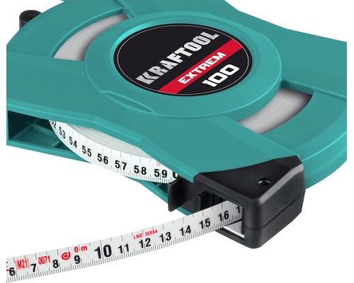 Геодезическая стальная мерная лента EXTREM, 100 м KRAFTOOL 34185-100