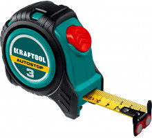 Профессиональная рулетка с автостопом AutoStop, 3 мx16 мм KRAFTOOL 3412-3-16