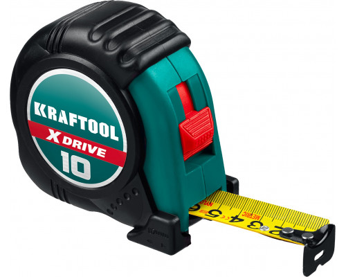 Рулетка X-Drive, 10 мx25 мм KRAFTOOL 34122-10 Рулетка X-Drive, 10 мx25 мм KRAFTOOL 34122-10