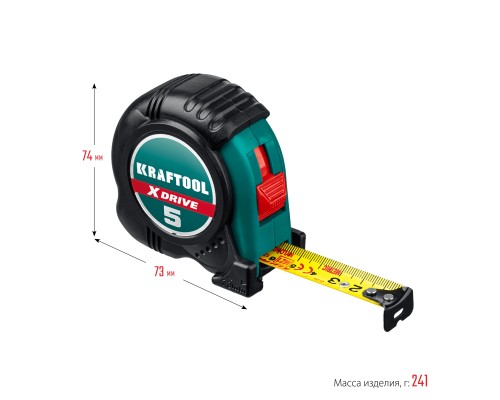 Рулетка X-Drive, 5 мx19 мм KRAFTOOL 34122-05-19_z02
