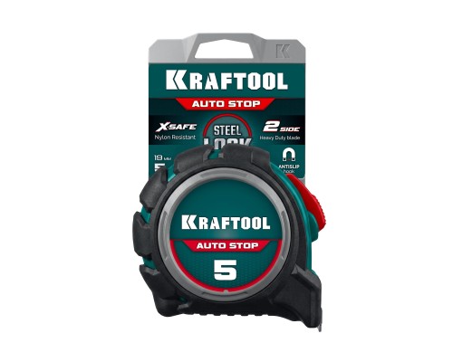 Профессиональная рулетка с автостопом AutoStop 5мx19мм KRAFTOOL 3412-5-19_z01