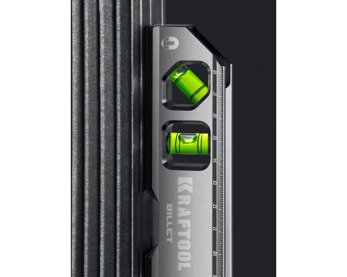 Брусковый магнитный уровень BILLET, 8 в 1, 20 см, точность 0.3 мм/м, 4 глазка KRAFTOOL 34790