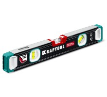 Сверхпрочный уровень A-RATE CONTROL, 400 мм, точность 0.3 мм/м, с инновационным зеркальным глазком KRAFTOOL 34986-40