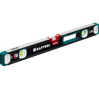 Сверхпрочный уровень A-RATE CONTROL, 600 мм, точность 0.3 мм/м, с инновационным зеркальным глазком KRAFTOOL 34986-60