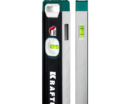 Сверхпрочный магнитный уровень A-RATE CONTROL, 1000 мм, точность 0.3 мм/м, с зеркальным глазком KRAFTOOL 34988-100