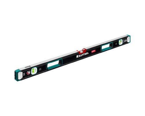 Сверхпрочный магнитный уровень A-RATE CONTROL, 1000 мм, точность 0.3 мм/м, с зеркальным глазком KRAFTOOL 34988-100