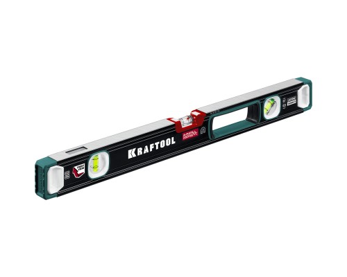 Сверхпрочный магнитный уровень A-RATE CONTROL, 600 мм, точность 0.3 мм/м, с зеркальным глазком KRAFTOOL 34988-60