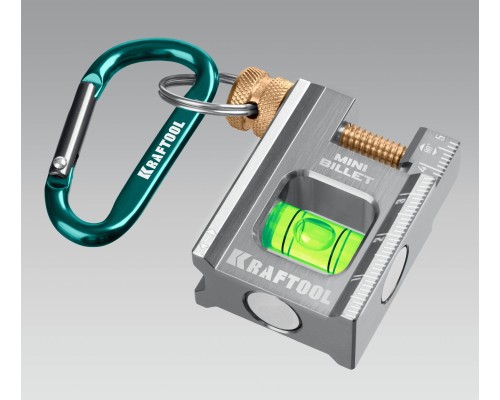 Брусковый магнитный уровень MINI BILLET 50 мм KRAFTOOL 34791