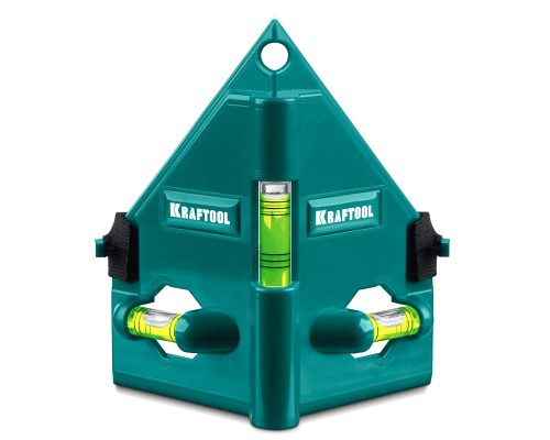 Магнитный угловой уровень POST-LEVEL 3 глазка KRAFTOOL 34788_z01
