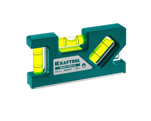 Магнитный компактный уровень Mini-Pro 3, 100 мм KRAFTOOL 34861-010