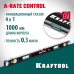 Сверхпрочный магнитный уровень A-RATE CONTROL, 1000 мм, точность 0.3 мм/м, с зеркальным глазком KRAFTOOL 34988-100