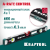 Сверхпрочный магнитный уровень A-RATE CONTROL, 600 мм, точность 0.3 мм/м, с зеркальным глазком KRAFTOOL 34988-60