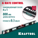 Сверхпрочный магнитный уровень A-RATE CONTROL, 800 мм, точность 0.3 мм/м, с зеркальным глазком KRAFTOOL 34988-80