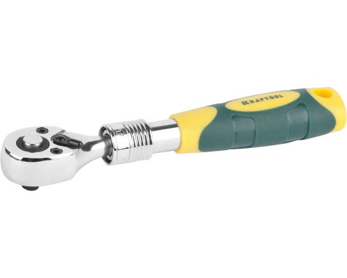 Телескопическая трещотка для торцовых головок Pro 1/4", 72 зубца KRAFTOOL 27798-1/4