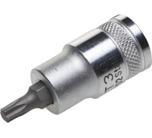 Торцовая бита-головка "INDUSTRIE QUALITAT", материал S2, TORX, сатинированная, 1/2", Т30  KRAFTOOL 27905-30_z01