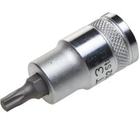 Торцовая бита-головка "INDUSTRIE QUALITAT", материал S2, TORX, сатинированная, 1/2", Т40  KRAFTOOL 27905-40_z01