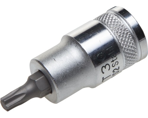 Торцовая бита-головка "INDUSTRIE QUALITAT", материал S2, TORX, сатинированная, 1/2", Т40  KRAFTOOL 27905-40_z01