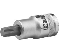 Торцовая бита-головка "INDUSTRIE QUALITAT", материал S2, TORX, сатинированная, 1/2", Т50  KRAFTOOL 27905-50_z01